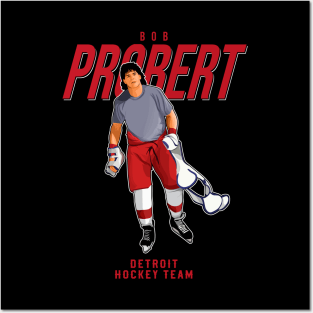 Bob Probert #24 Detroit Hockey Team Posters and Art